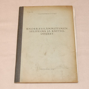 Knorr-esilämmittimen selitelmä ja käyttöohjeet